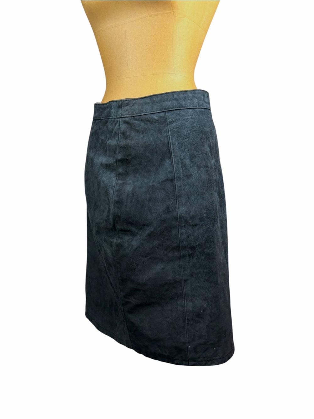 CAYENNE Vintage 100% Leather Pencil Skirt
